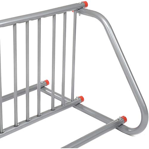 59-3/4"L Grid Bike Rack, Double Sided, 10-Bike Capacity