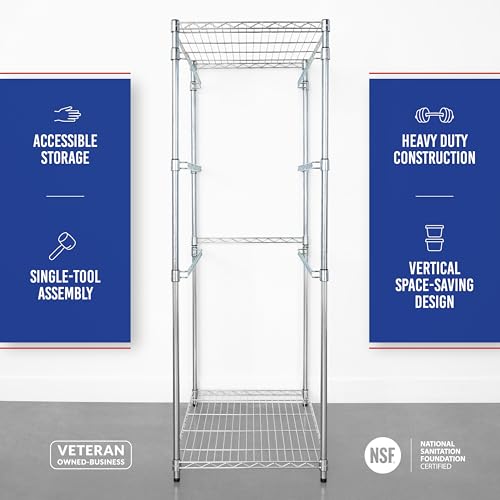 5 Tier Steel Tote Rack for 27 Gallon Bins