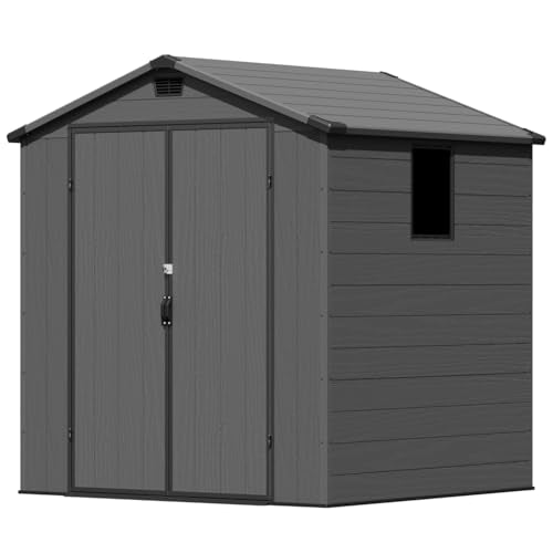 Outdoor Plastic Storage Shed 6x6 FT