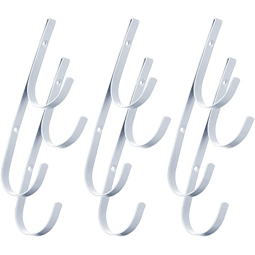 6 Pieces Pool Pole Hook Hanger Swimming Brackets Pool Hook (6 Count)