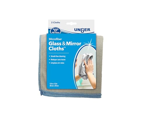 12” x 12” Microfiber Glass and Mirror Cloths (2 Count)