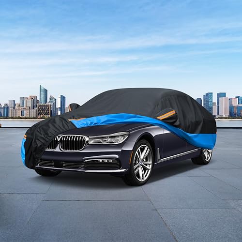 Car Cover Waterproof All Weather Outdoor Windproof Dustproof UV Protection Fit Sedan Audi A7