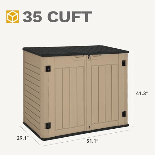 35 Cuft Outdoor Horizontal Storage