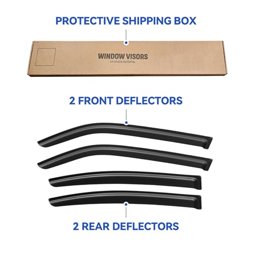 Window Visors Rain Guards for 2006 2007 2008 2009 2010 Dodge Charger