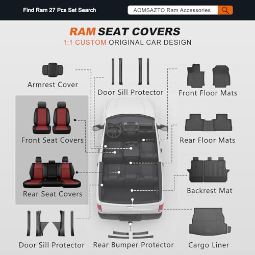 Custom Fit Seat Covers for Ram1500 & 2500 2009 (3 Count)