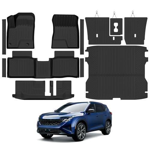 Custom Fit Floor Mats for 2027 Nissan Rogue 7 Seats PHEV