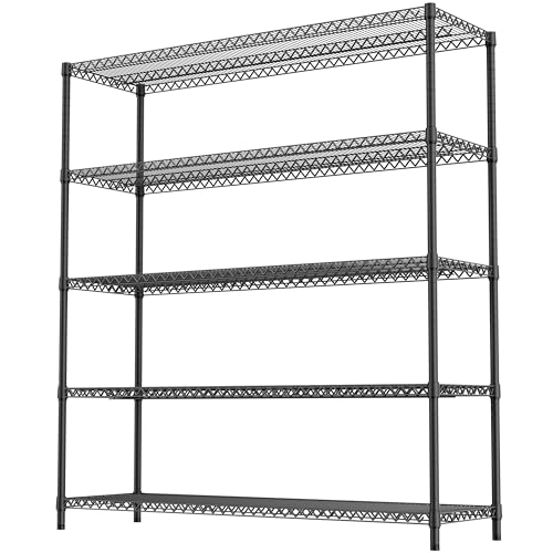 3500LBS 59" W 5 Tiers Storage Shelves