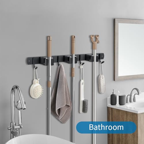 2 Pack Broom Hanger and Mop Holder (2 Count)