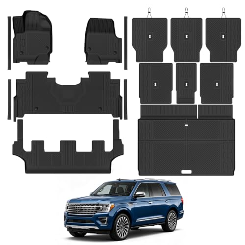 Custom Fit Floor Mats for Ford Expedition MAX 8 Seats 2025
