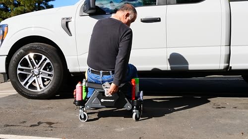 Heavy Duty Utility Rolling Seat Upgraded with Padding