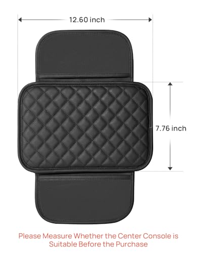 Center Console Cover with Storage Bag for SUV Sedan Car