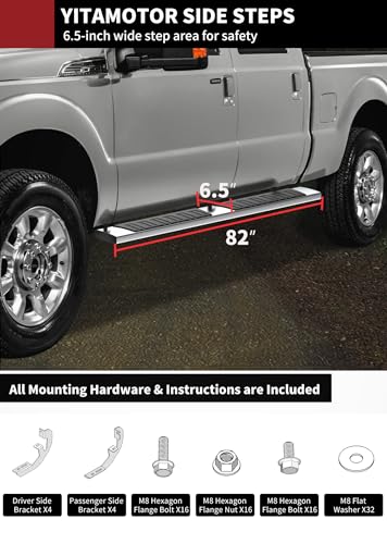 6 inches Running Boards Compatible with 2007