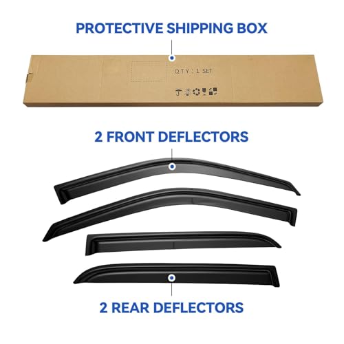 Window Visors Rain Guards for 2009 (4 Count)