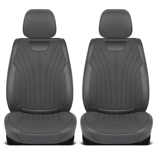 Curated Suede Leather Seat Covers for Cars & SUVs (2 Count)