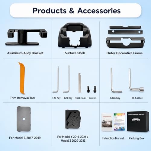 Screen Swivel Mount for Tesla Model 3 2017