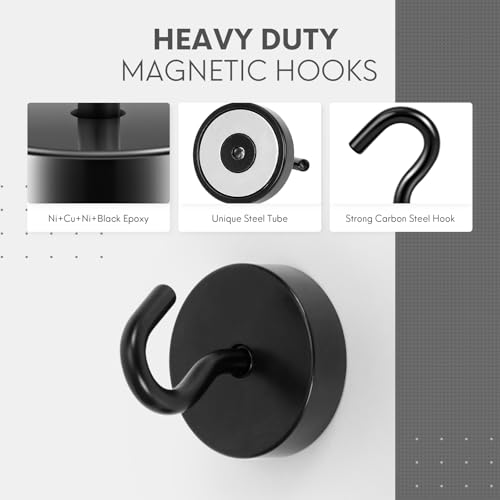 Magnetic Hooks Steel Tube Design for Cruise (10 Count)