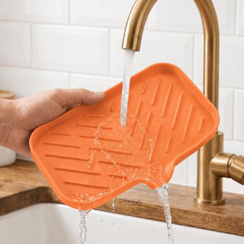 Silicone Soap Dish with Drain Spout