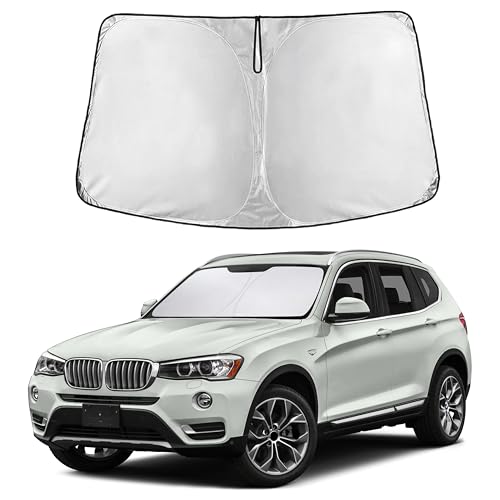 Windshield Sun Shade Compatible for BMW X3 2011