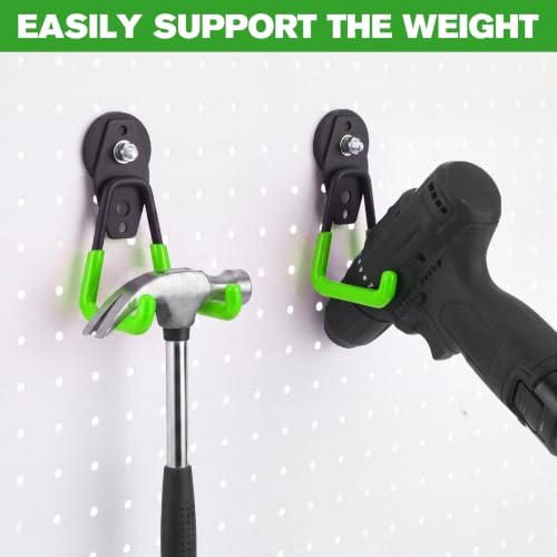18 Pcs Large Magnetic Hooks Heavy Duty Garage Magnet Hooks Strong Storage Utility Magnetic Hangers with Anti Slip Rubber Coating for Indoor and Outdoor Hanging (18 Count)