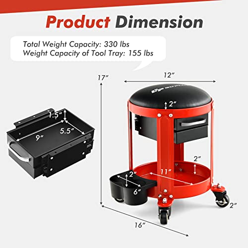 Rolling Mechanic Stool