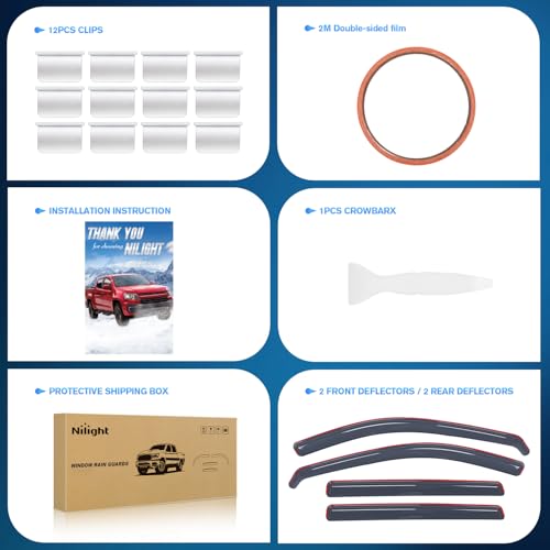 in Channel Rain Guards for Honda CR (4 Count)