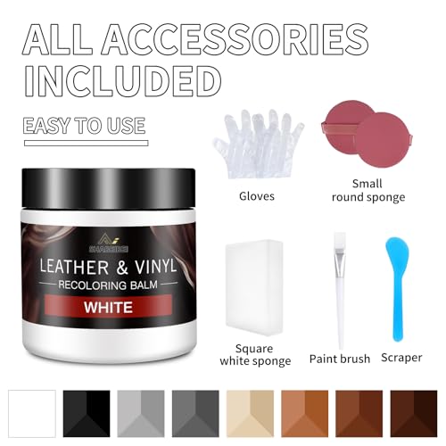 Leather Recoloring Balm and Scratch Repair Kit