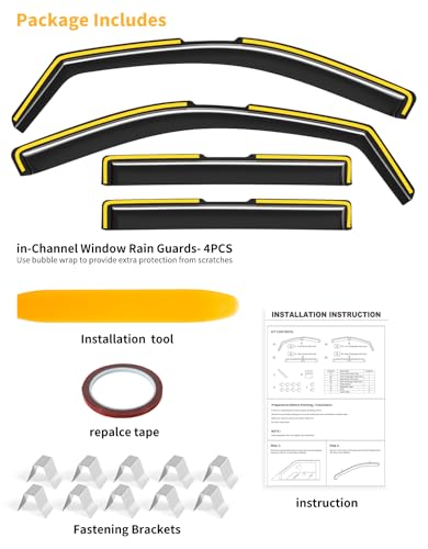 Window Rain Guards for Chevy Tahoe (4 Count)