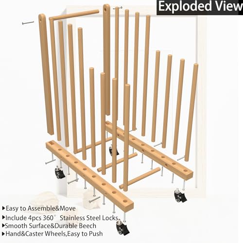 Canvas Storage Rack with Wheels