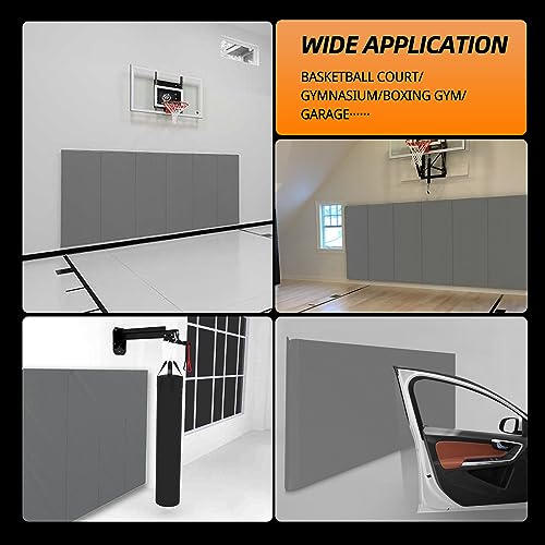 2 Pack Sport Wall Pads 2” Thick Foam Protection Padding Basketball Gym Garage Protectors