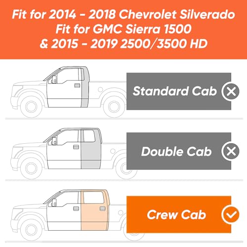 Truck Floor Mat for Silverado Sierra 1500 2500HD 3500HD 2014