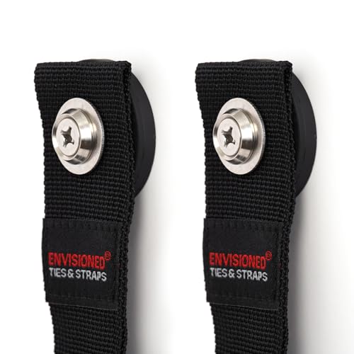 Black Heavy Duty Magnet for Hanging Straps (2 Count)