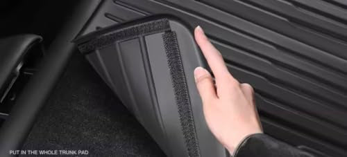 Compatible with 2026 Tesla Model Y L 6 Seater Floor Mats 3 Row TPE & Trunk Mat & Back Seat Cover & Frunk Liner & Rear Lower
