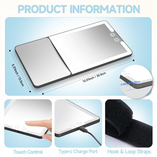 Car Sun Visor Vanity Mirror with Lights