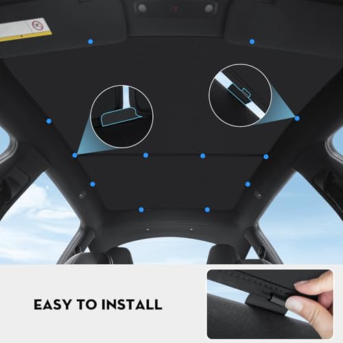 Non Sag Roof Sunshades for Tesla Model YL 2026