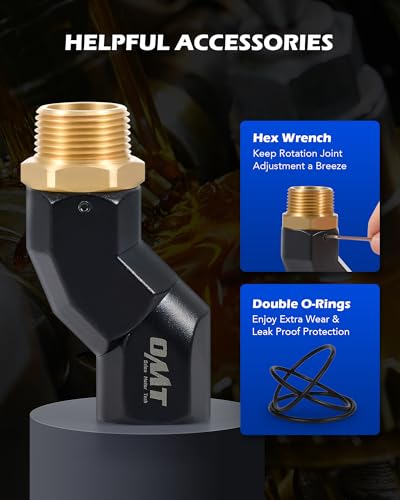 OMT 1" NPT Fuel Hose Nozzle Swivel Kit