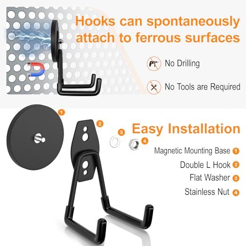 Strong Magnetic Hooks Heavy Duty (2 Count)