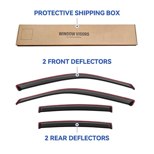 in Channel Window Visors Rain Guards for 2011 (4 Count)