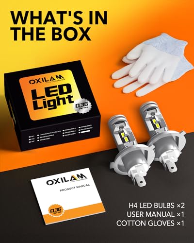 Upgraded 9003 H4 HB2 LED Bulbs (2 Count)