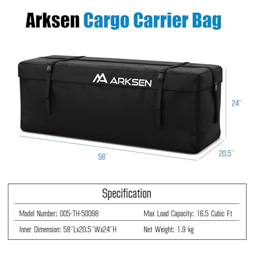58'' x 20.5'' x 24'' Waterproof Cargo Carrier Bag