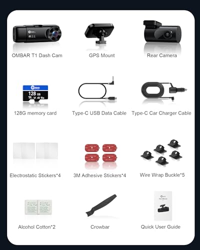 T1 4K 3 Channel Dash Cam