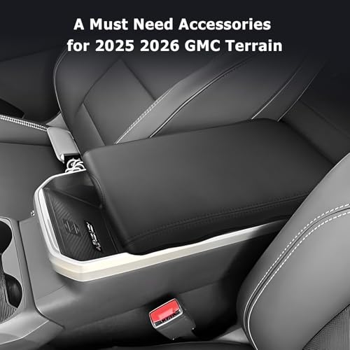 2025 2026 Terrain Center Console Cover Compatible with 2025 2026 GMC Terrain Accessories 2025 Terrain GMC Armrest Cover Center Console Pad Armrest Console Cover