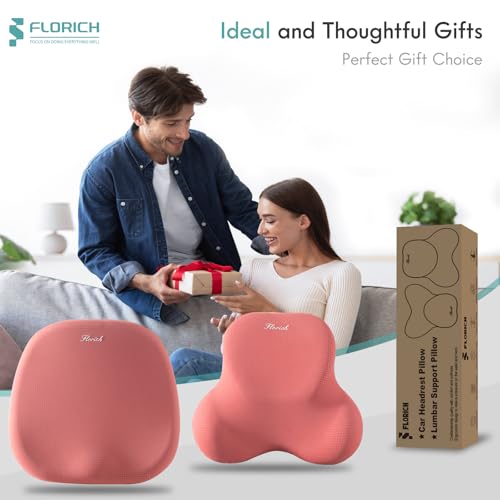 Car Seat Cushion and Lumbar Support Pillow for Office Chair Car