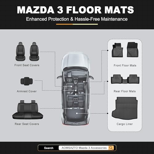 Floor Mats Set Fit for Mazda 3 Sedan 2019