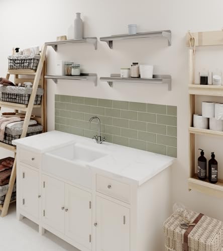 6 in. x 24 in. Stainless Steel Wall Mount Shelf