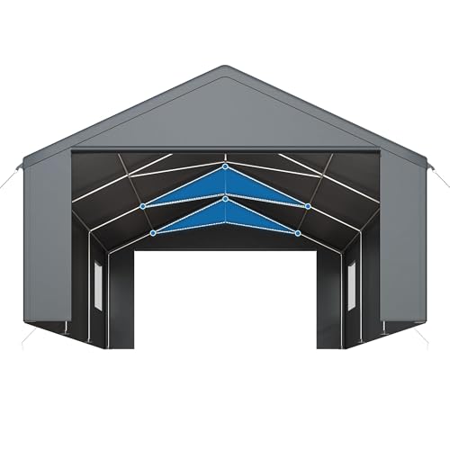 20x20 FT Heavy Duty Carport Tent with All