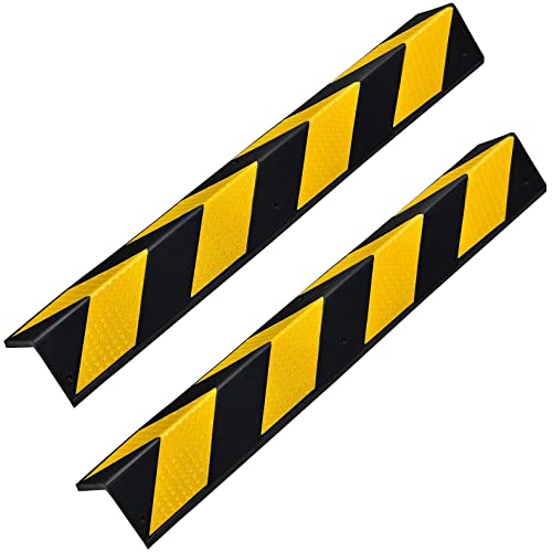 Pair of Rubber Corner Guards 30" for Parking Columns and Garage Walls L (2 Count)