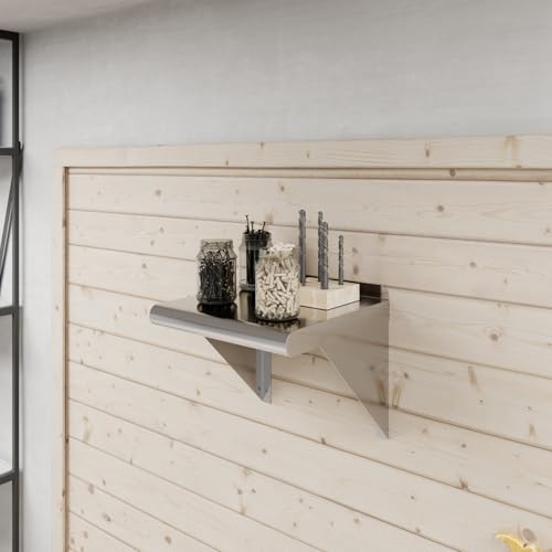 12 in. x 12 in. Stainless Steel Wall Mount Shelf