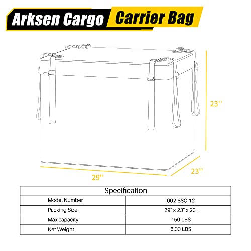 8.9 Cu Ft Waterproof Hitch Cargo Carrier Bag