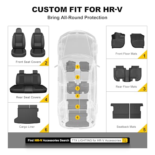 Floor Mats for Honda HRV 2016 2017 2018 2019 2020 2021 2022