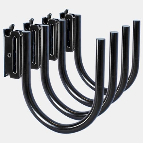 4-Pack 4-Inch J Hooks for E-Track and X-Track Rails (4 Count)